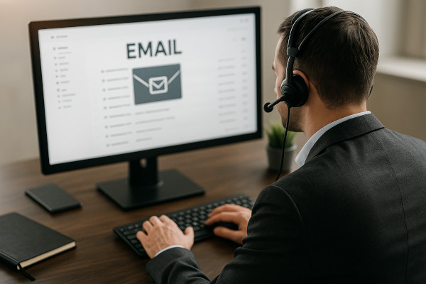 Titelgrafik für Managed E-Mail Security im Betrieb mit Hinweisen auf Runbooks, KPIs und Reviews